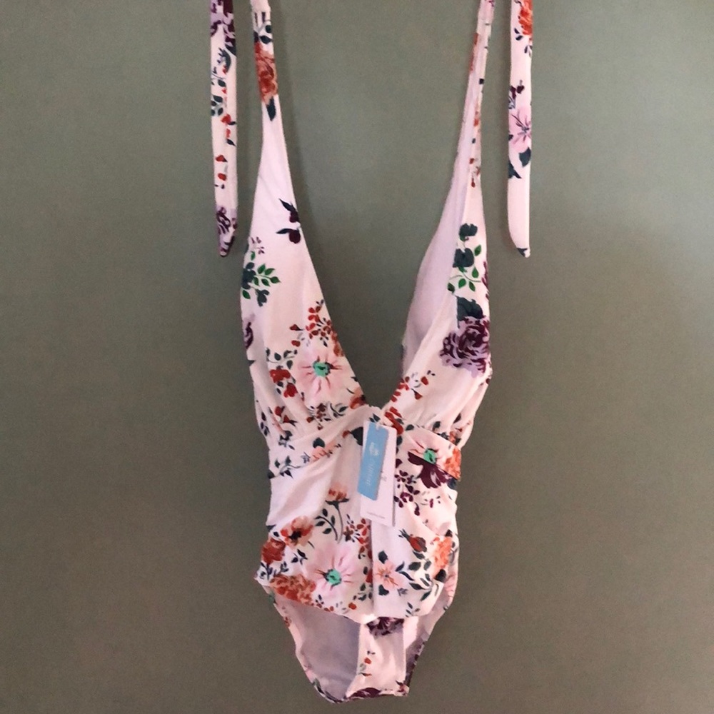 Halter style bathing suit